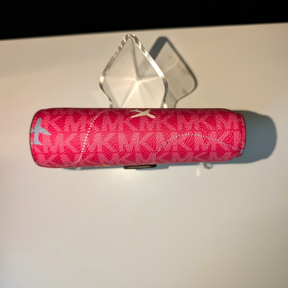 NWT Michael Kors Fuschia Jet Set Crossbody Bag and Matching Wallet Set - Picture 5 of 16